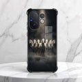 Vivo V60 5G Running Horses Airbags Printed Back Case
