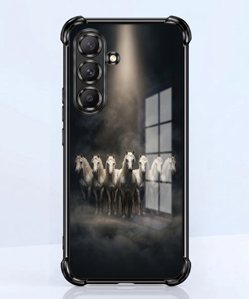Samsung Galaxy A36 5G Running Horses Airbags Printed Back Case
