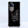 Vivo V50 5G Premium Black Lion Airbags Printed Back Case