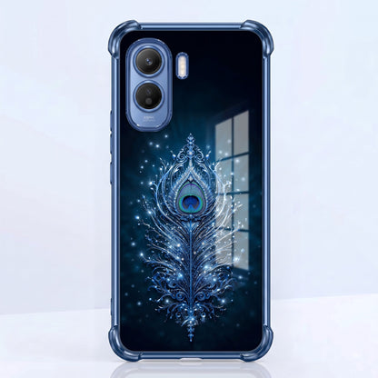 Vivo T5 Pro 5G Premium Peacock Feather Airbags Printed Back Case
