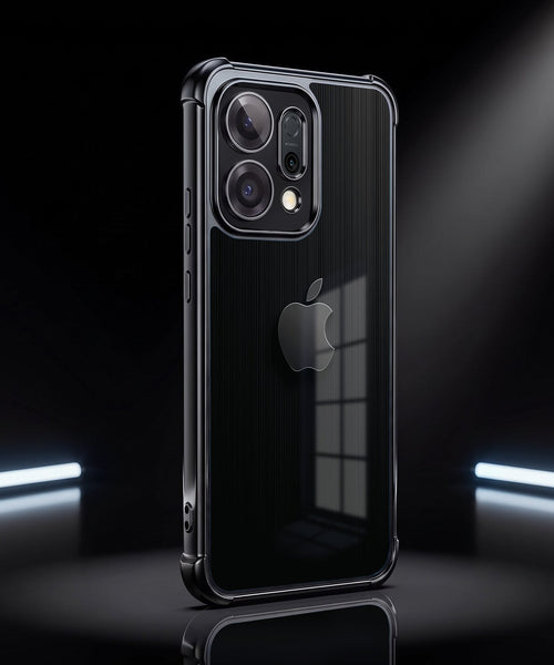 Oppo Reno 14 5G Premium Black Apple Airbags Printed Back Case