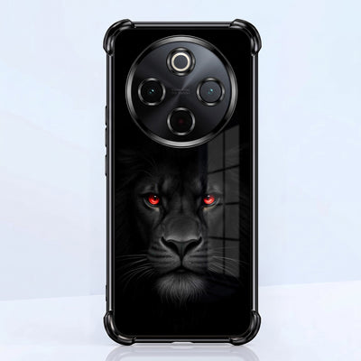 Vivo T4 5G Premium Black Lion Airbags Printed Back Case