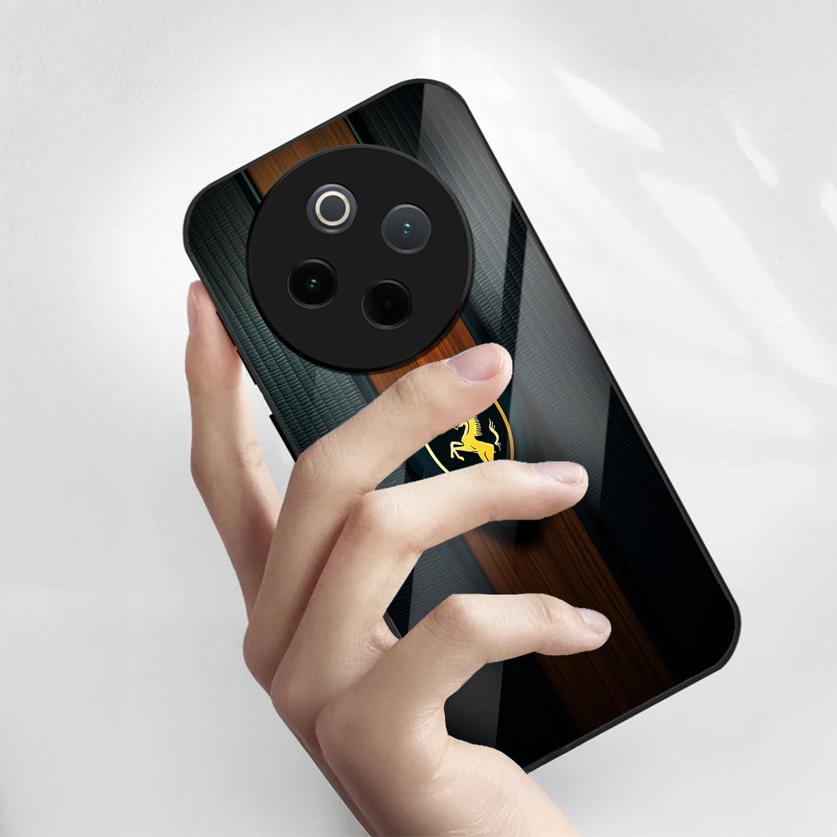 Vivo T4 5G Premium Acrylic Shockproof Glass Back Case (Royal Roadster)