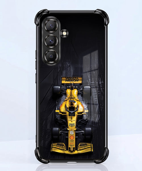 Samsung Galaxy A36 5G F1 Racing Cars Airbags Printed Back Case