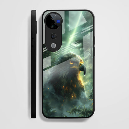 Vivo V40 Pro 5G Premium Acrylic Shockproof Glass Back Case (Eagle Case)