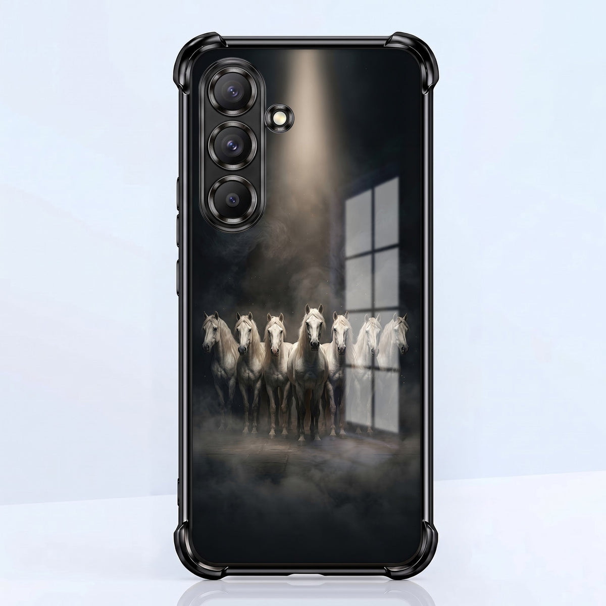 Samsung Galaxy A56 5G Running Horses Airbags Printed Back Case