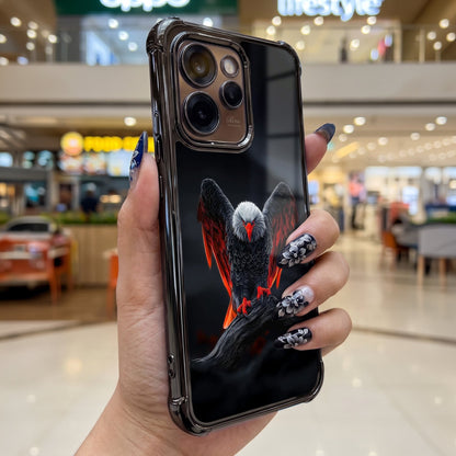 Oppo Reno 15 Pro Mini 5G Premium Black Eagle Airbags Printed Back Case