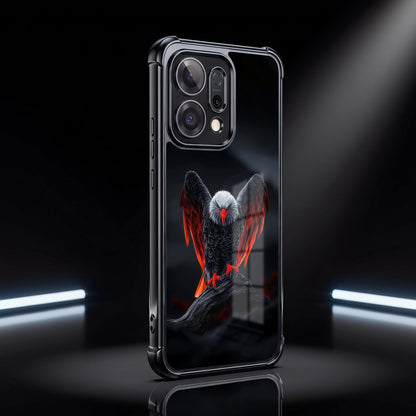 Oppo Reno 14 5G Premium Black Eagle Airbags Printed Back Case