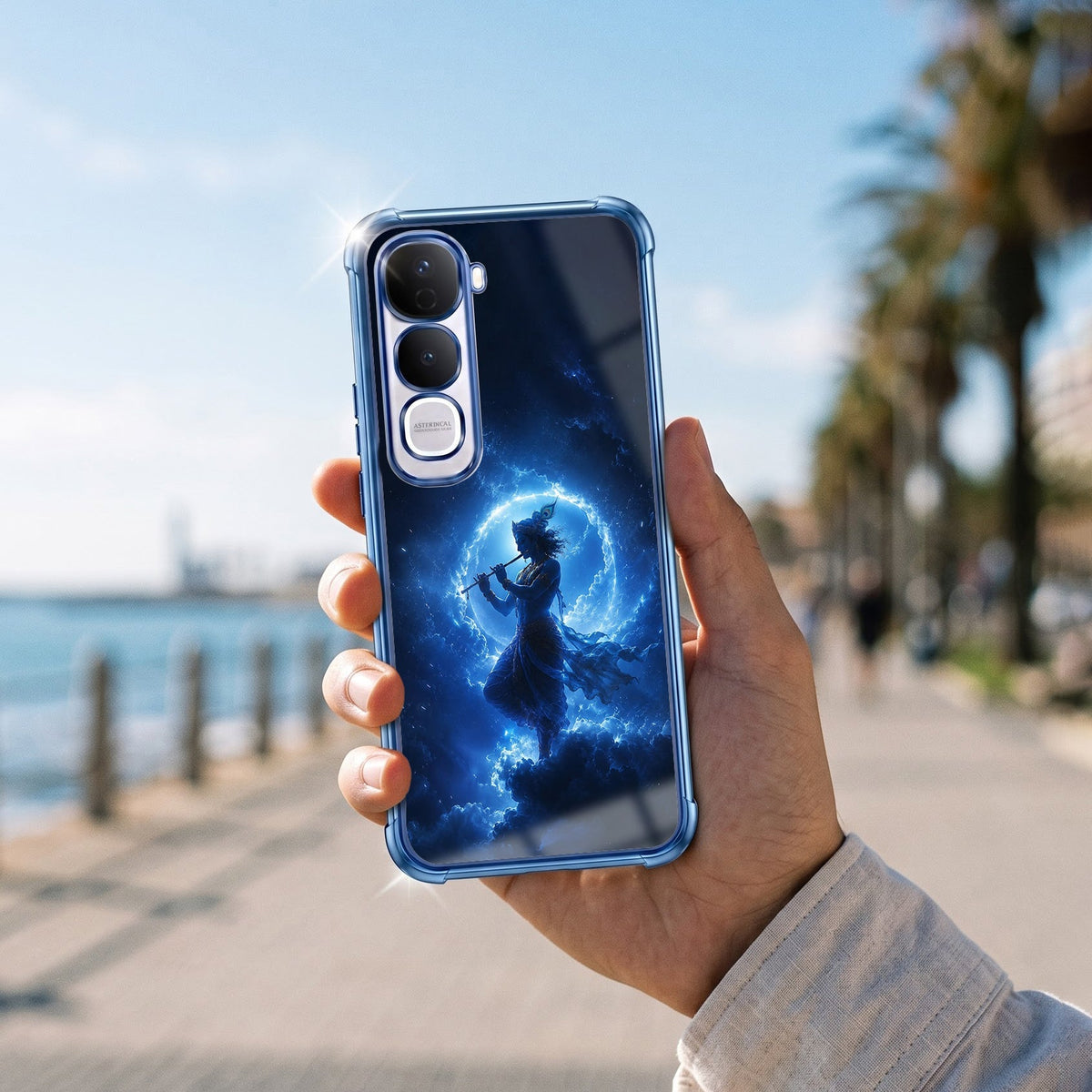 Vivo Y400 Pro 5G Lord Krishna Airbags Printed Back Case