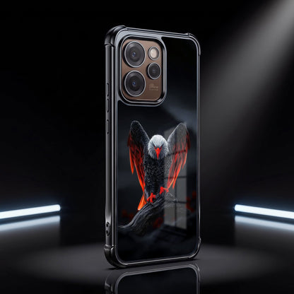 Oppo Reno 15 Pro Mini 5G Premium Black Eagle Airbags Printed Back Case