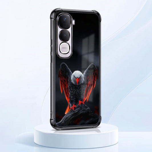 Vivo Y400 Pro 5G Premium Black Eagle Airbags Printed Back Case