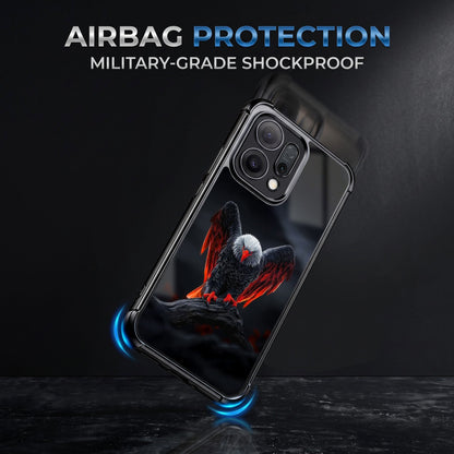 Oppo Reno 14 5G Premium Black Eagle Airbags Printed Back Case