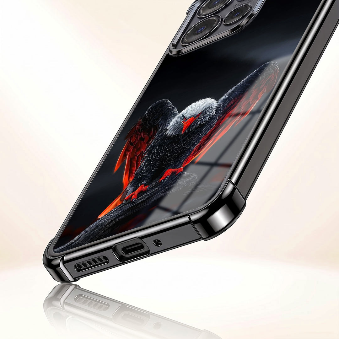 Motorola Edge 50 5G Premium Black Eagle Airbags Printed Back Case