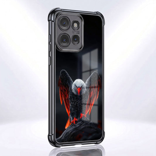 Motorola Edge 50 Neo 5G Premium Black Eagle Airbags Printed Back Case