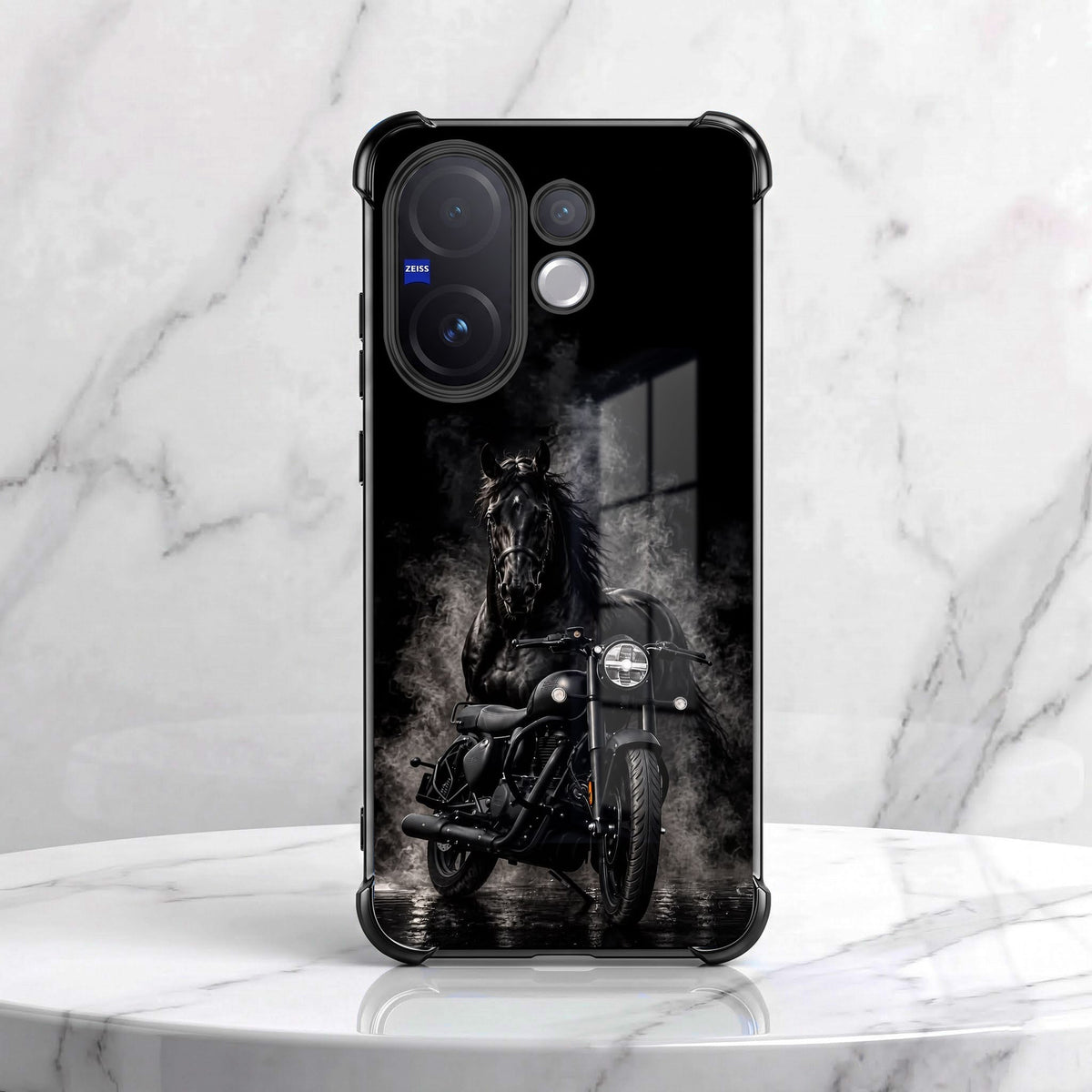 Vivo V60 5G Bike Rider Airbags Printed Back Case