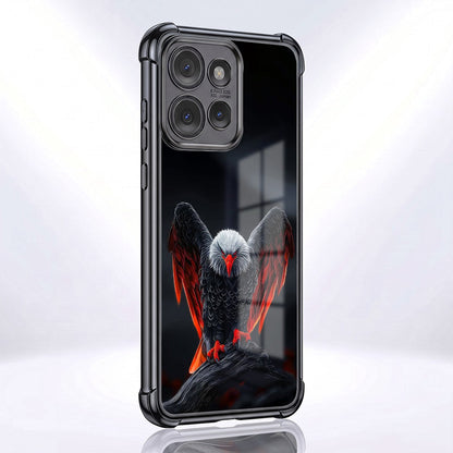 Motorola Edge 50 5G Premium Black Eagle Airbags Printed Back Case