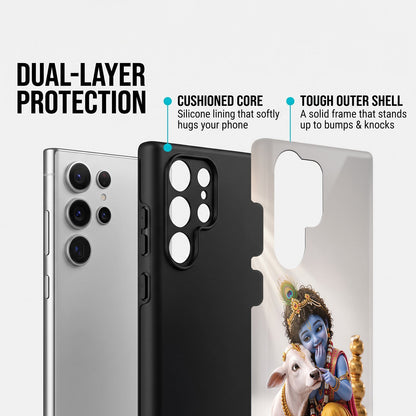 Samsung Galaxy S25 Ultra 5G Bal Krishna Blessings Protective Case