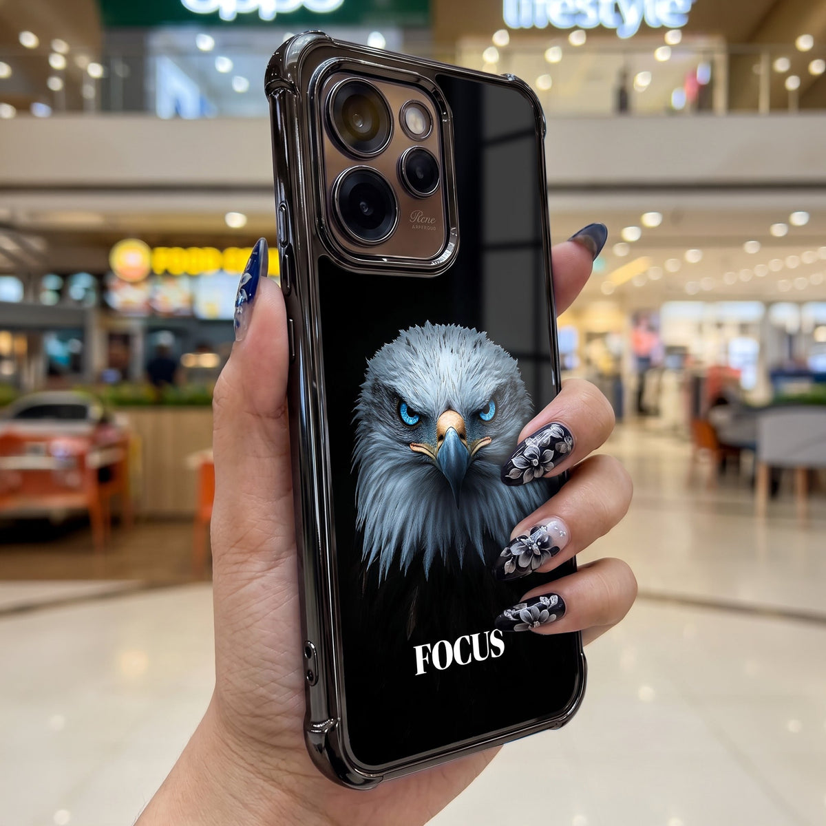 Oppo Reno 15 Pro Mini 5G Premium Eagle Focus Airbags Printed Back Case