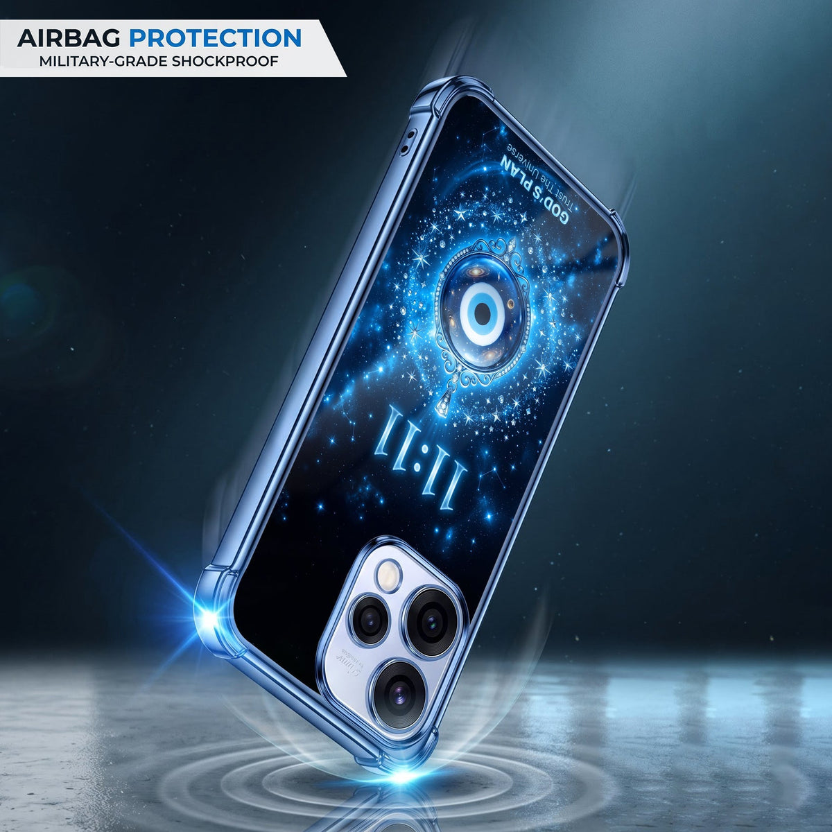 Oppo Reno 15 5G Premium God’s Plan Evil Eye Airbags Printed Back Case