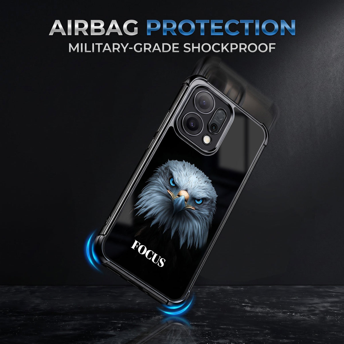 Oppo Reno 14 5G Premium Eagle Focus Airbags Printed Back Case