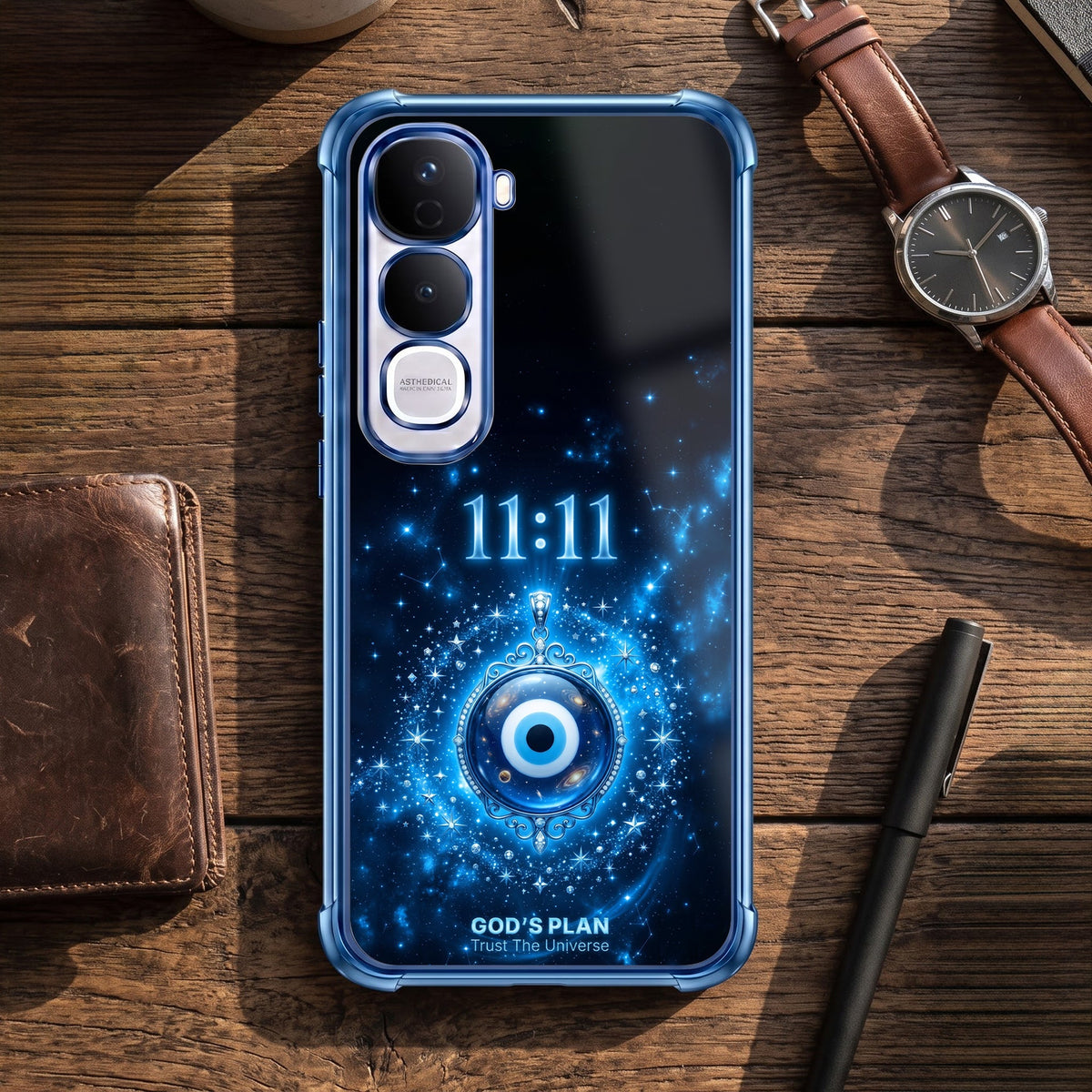 Vivo Y400 Pro 5G Premium God’s Plan Evil Eye Airbags Printed Back Case