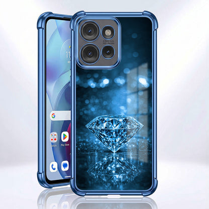 Motorola Edge 50 Neo 5G Blue Diamond Airbags Printed Back Case