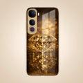 Vivo Y400 Pro 5G Golden Diamond Gold Electroplated Glass Phone Back Case