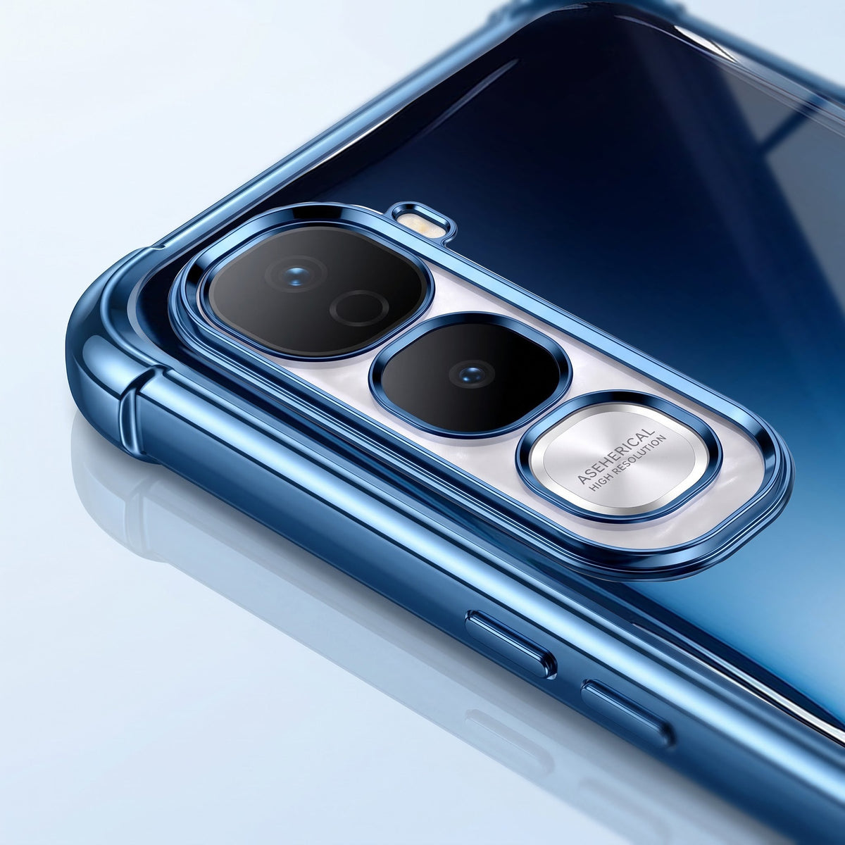 Vivo Y400 Pro 5G Premium Crystal Blue Airbags Printed Back Case
