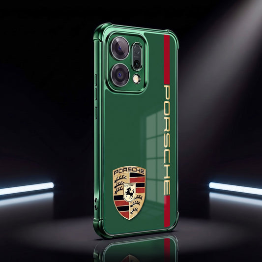 Oppo Reno 14 5G Premium Green Porsche Logo Airbags Printed Back Case