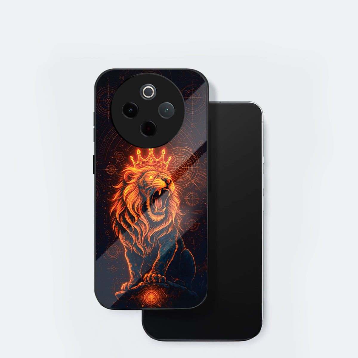 Vivo T4 5G Premium Acrylic Shockproof Glass Back Case (King of Cosmos)