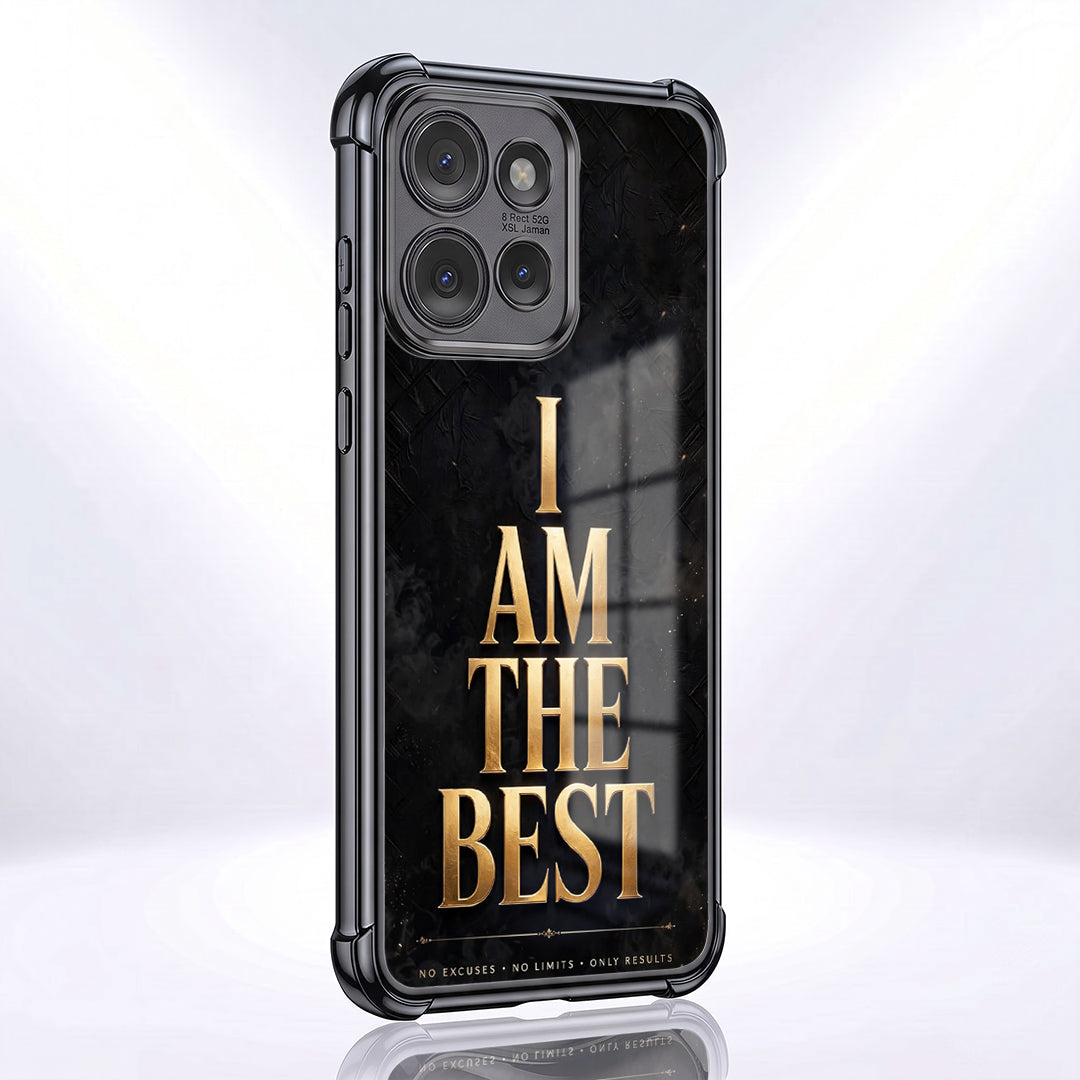 Motorola Edge 50 Neo 5G Premium I Am The Best Gold Airbags Printed Back Case