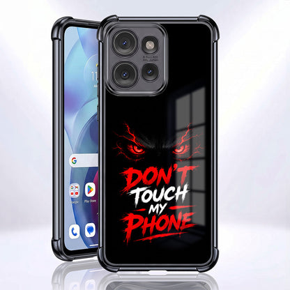 Motorola Edge 50 5G Don't Touch My Phone Airbags Printed Back Case