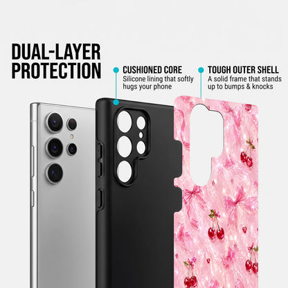 Samsung Galaxy S25 Ultra 5G Pink Cherry Blossom Protective Case