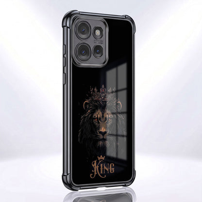 Motorola Edge 50 Neo 5G Premium Crowned Lion Airbags Printed Back Case