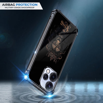 Oppo Reno 15 5G Premium Crowned Lion Airbags Printed Back Case