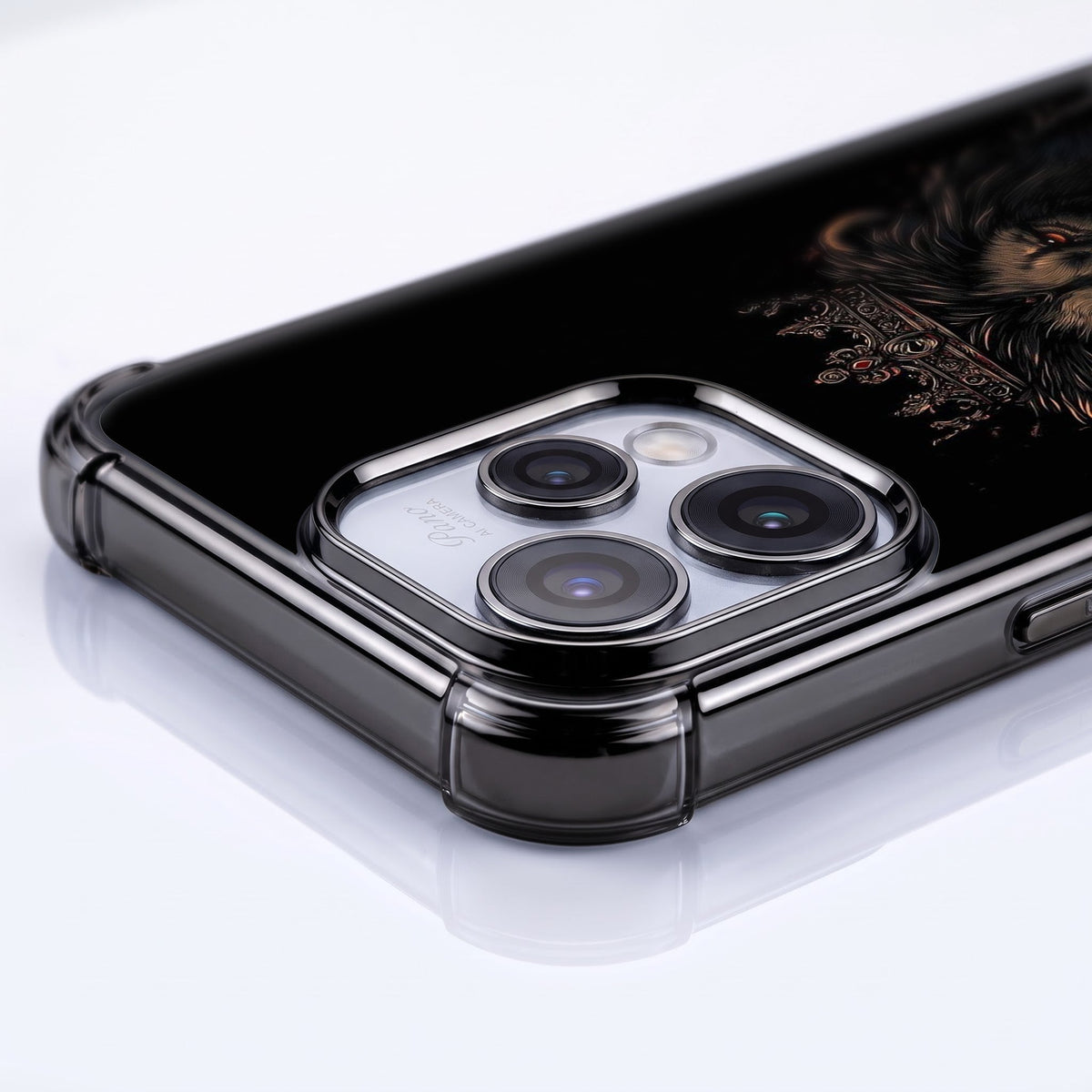 Oppo Reno 15 5G Premium Crowned Lion Airbags Printed Back Case