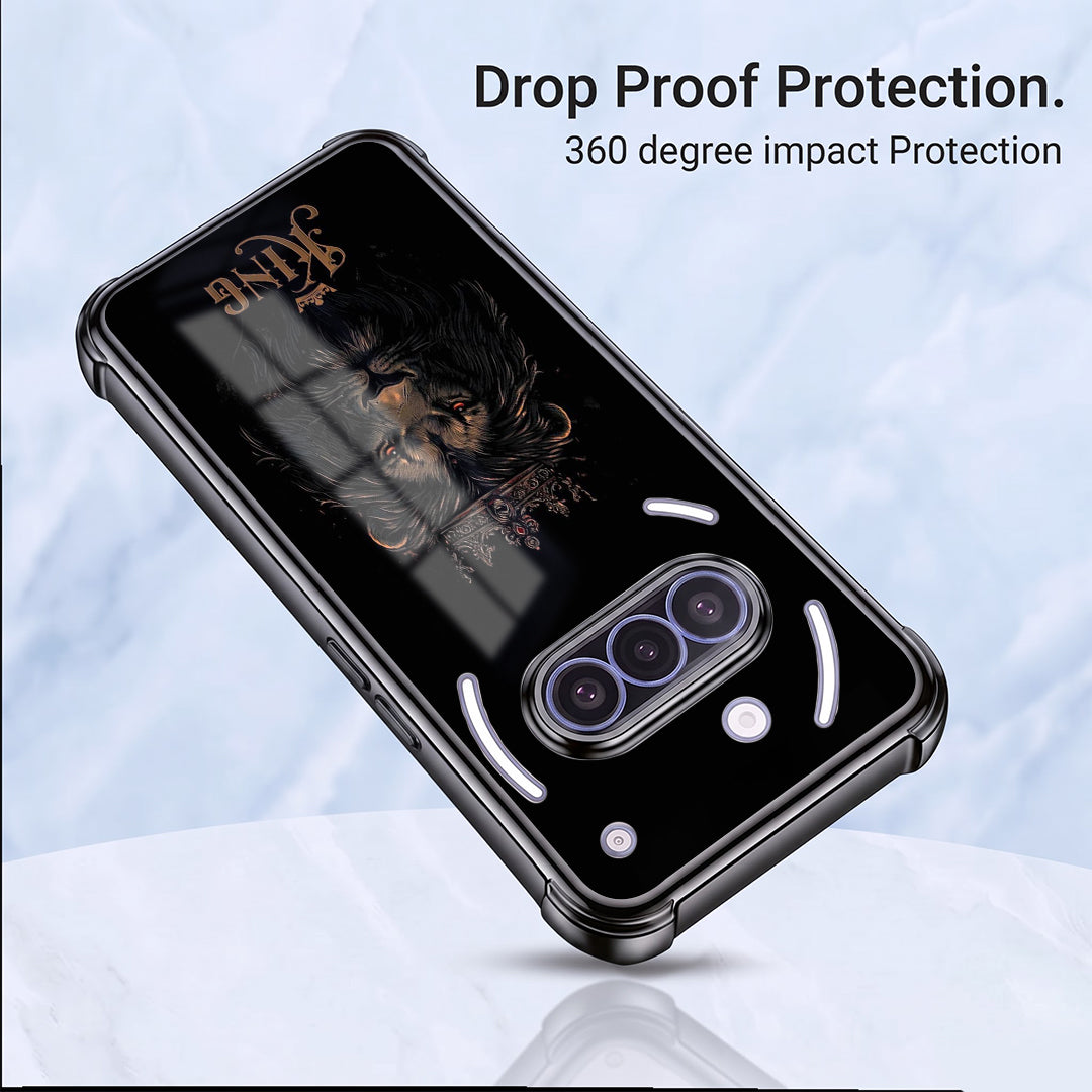 Nothing Phone 3a 5G Premium Crowned Lion Airbags Printed Back Case