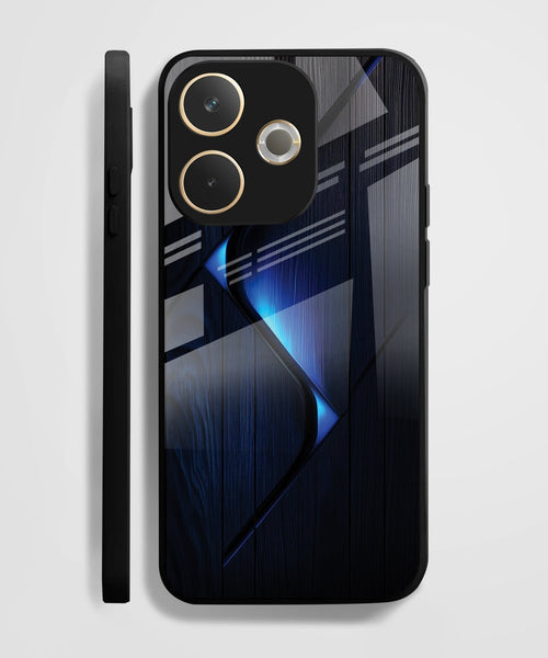 Oppo A5 Pro 5G Premium Acrylic Shockproof Glass Back Case (Blue Gradient)