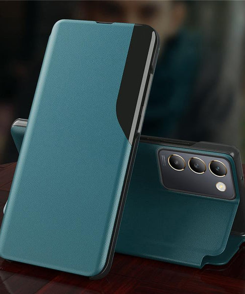 Vivo T3 5G Luxury Half Window Leather Flip Case