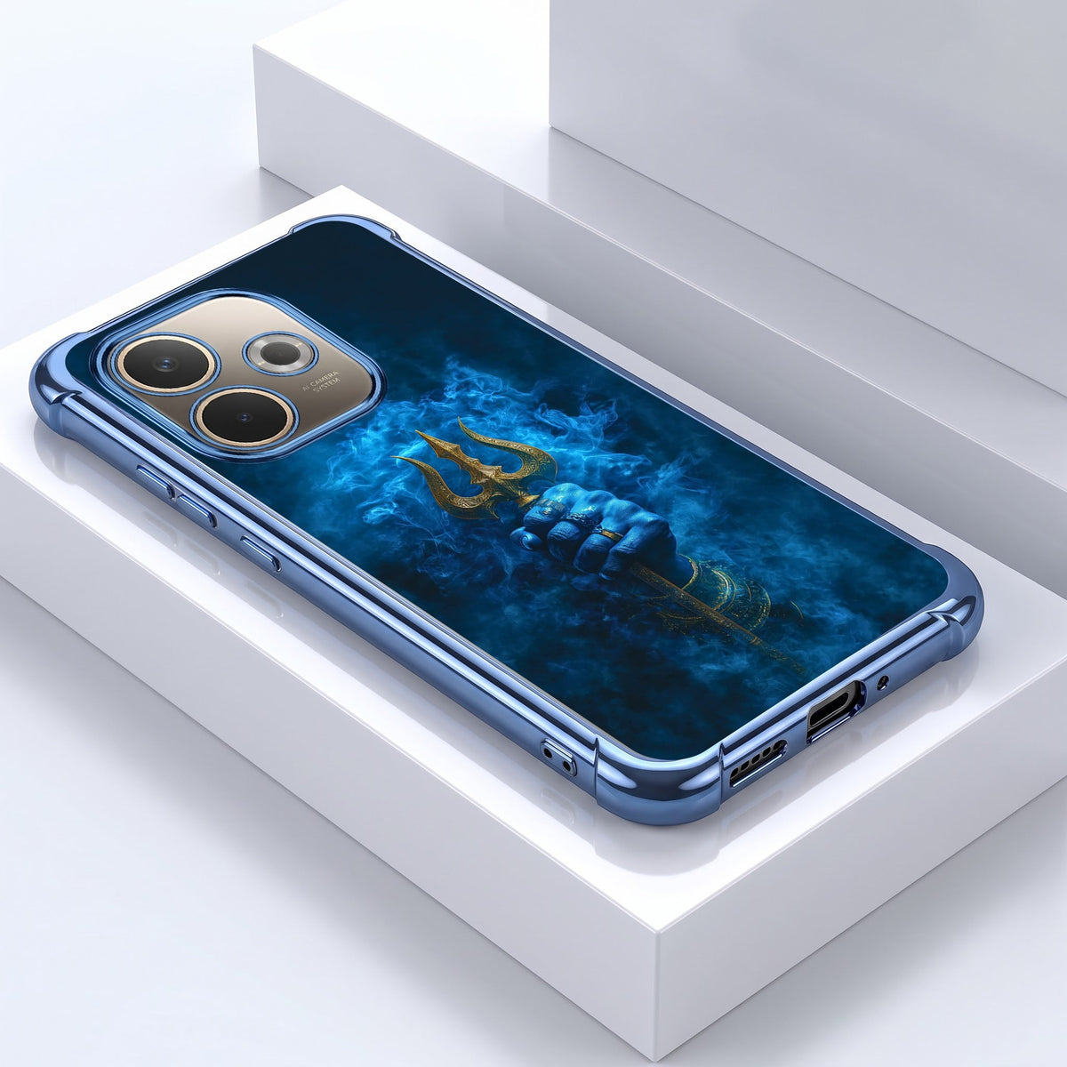 Oppo A5 Pro 5G Premium Shiv Trishul Airbags Printed Back Case