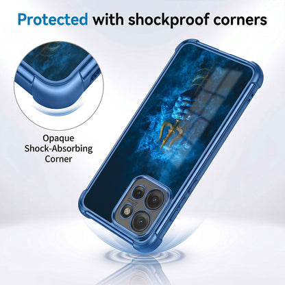 Motorola Edge 50 5G Premium Golden Trishul Airbags Printed Back Case