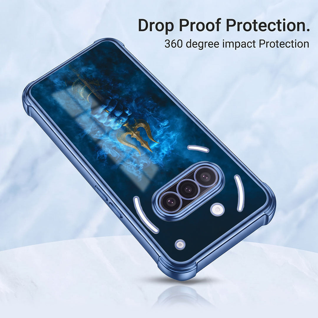 Nothing Phone 3a 5G Premium Shiv Trishul Airbags Printed Back Case