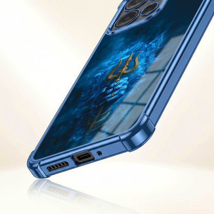 Motorola Edge 50 5G Premium Golden Trishul Airbags Printed Back Case