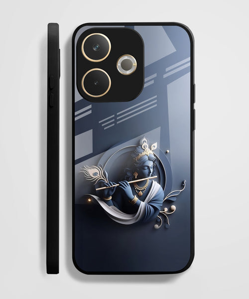 Oppo A5 Pro 5G Premium Acrylic Shockproof Glass Back Case (Krishna)