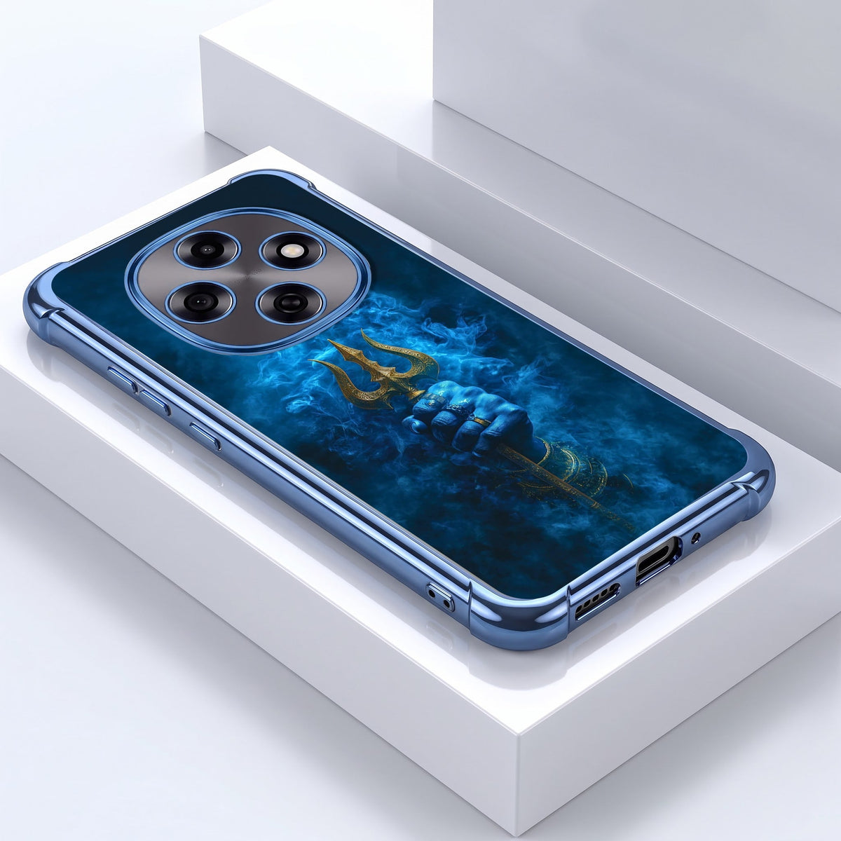 Oppo F31 Pro 5G Premium Golden Trishul Airbags Printed Back Case