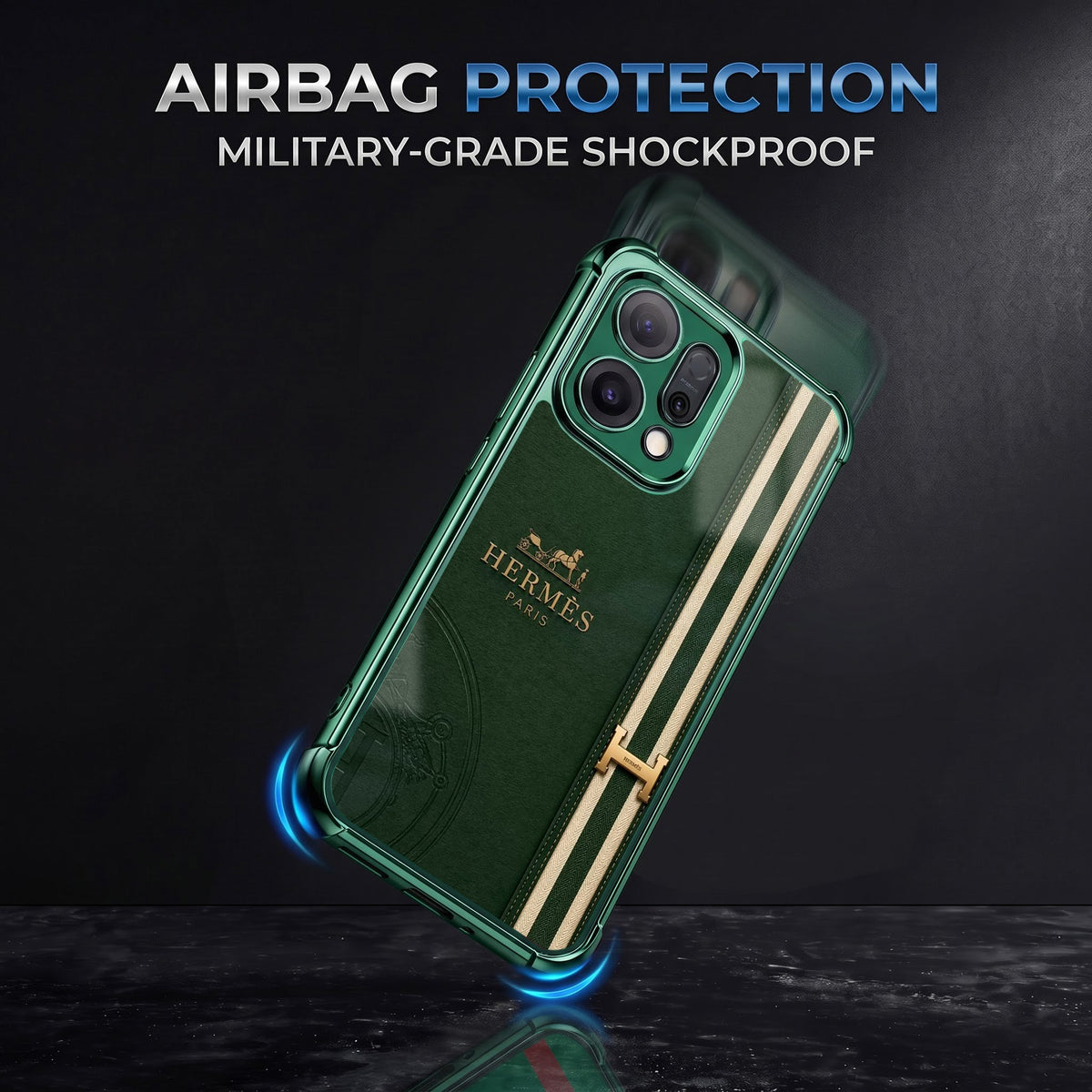 Oppo Reno 14 5G Hermes Paris Logo Airbags Printed Back Case