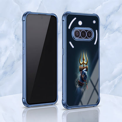 Nothing Phone 3a 5G Premium Golden Trishul Airbags Printed Back Case
