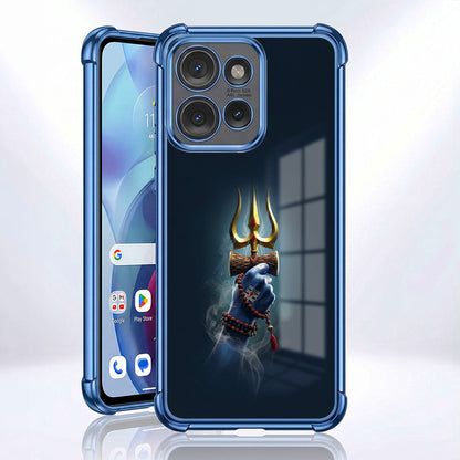 Motorola Edge 50 Neo 5G Premium Golden Trishul Airbags Printed Back Case