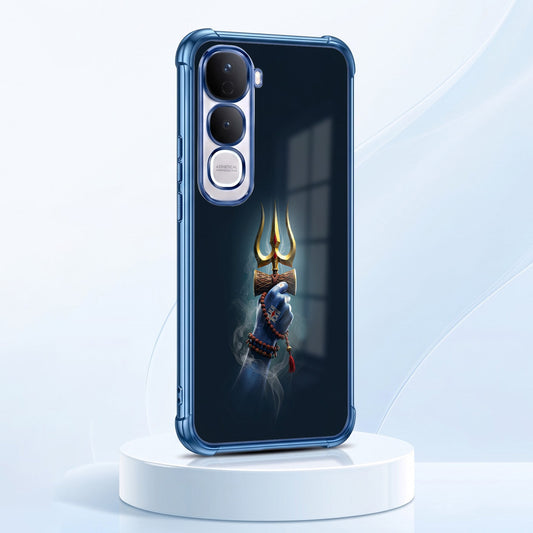 Vivo Y400 Pro 5G Premium Golden Trishul Airbags Printed Back Case