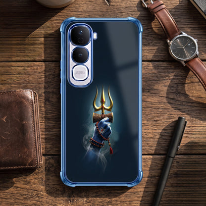 Vivo Y400 Pro 5G Premium Golden Trishul Airbags Printed Back Case